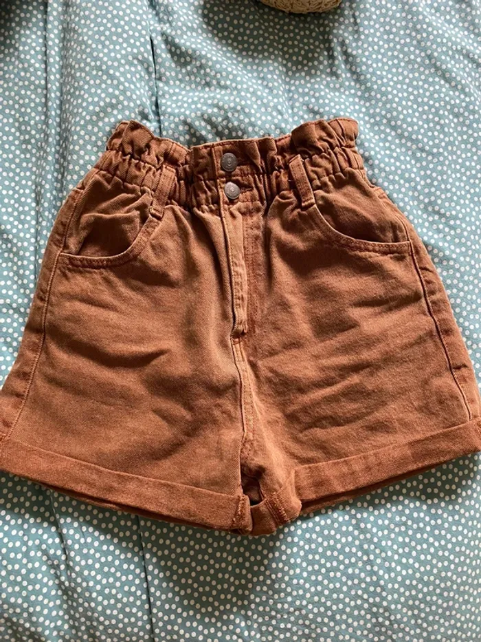 Short en jean marron Kiabi - photo numéro 5