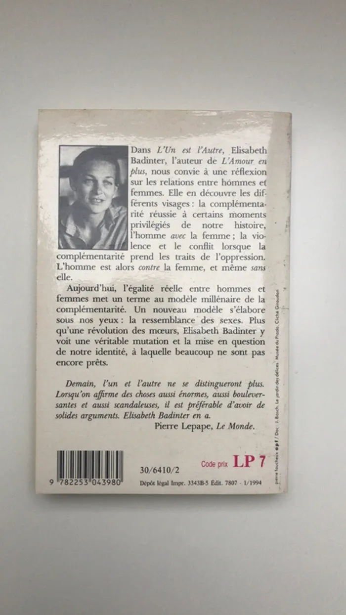 Livre l un et l autre - photo numéro 2