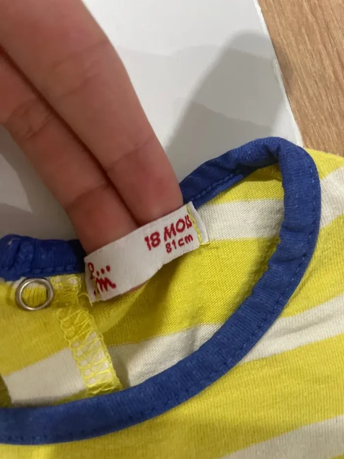 🌞 T-shirt manches longues DM AM – 18 mois - photo numéro 2