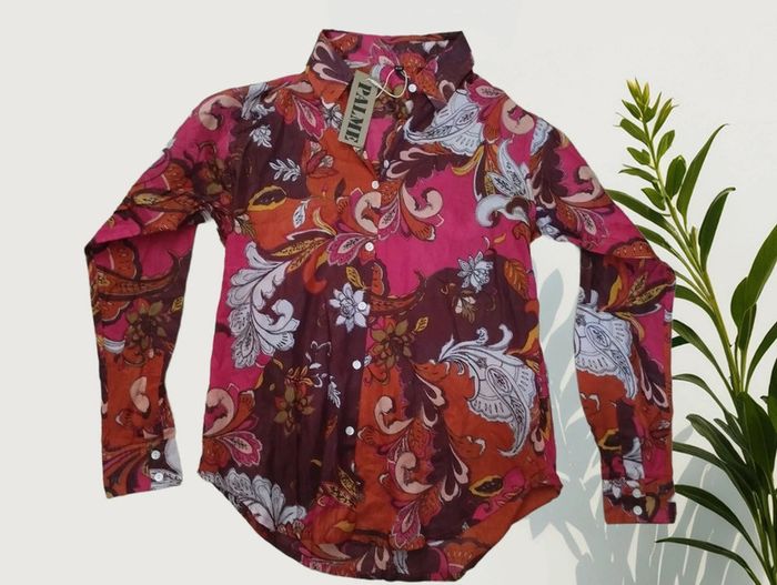 Chemise femme manches longues Palme neuve