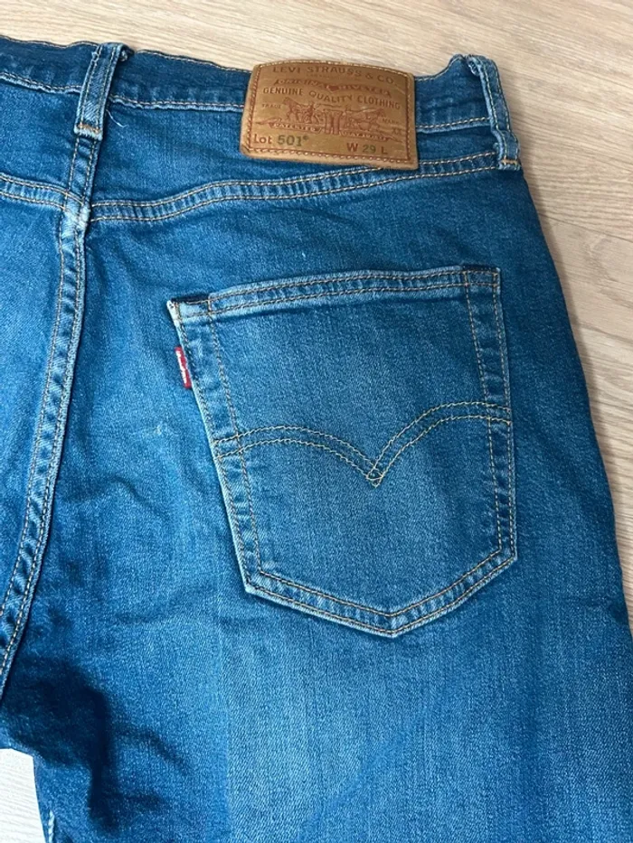 Short Levi’s 501 – W29 – denim bleu – coupe iconique - photo numéro 8