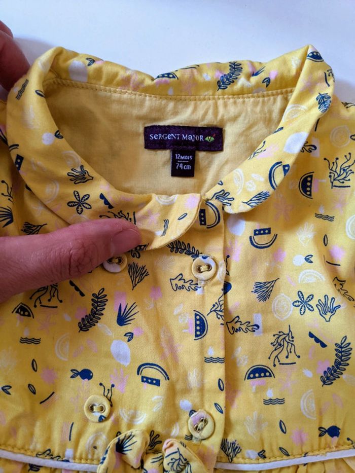 Ensemble 2 pièces Sergent major 12 mois 74 cm robe chic bloomer - photo numéro 2