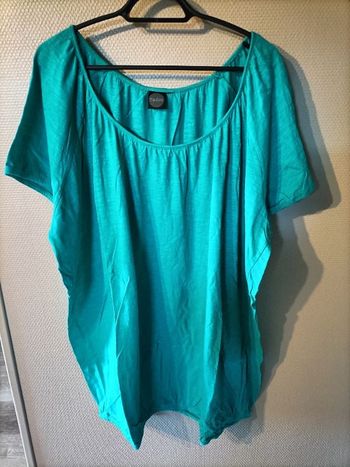 Tshirt uni bleu turquoise