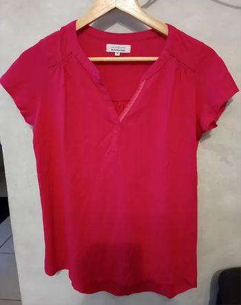 Tee-shirt manches courtes rose fuchsia