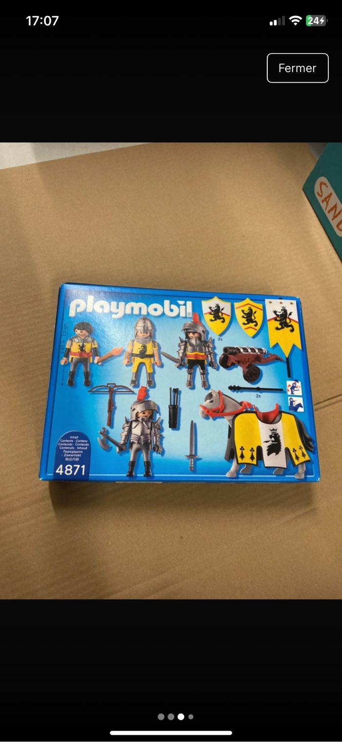 Playmobil knights soldats du lion neuf - photo numéro 2