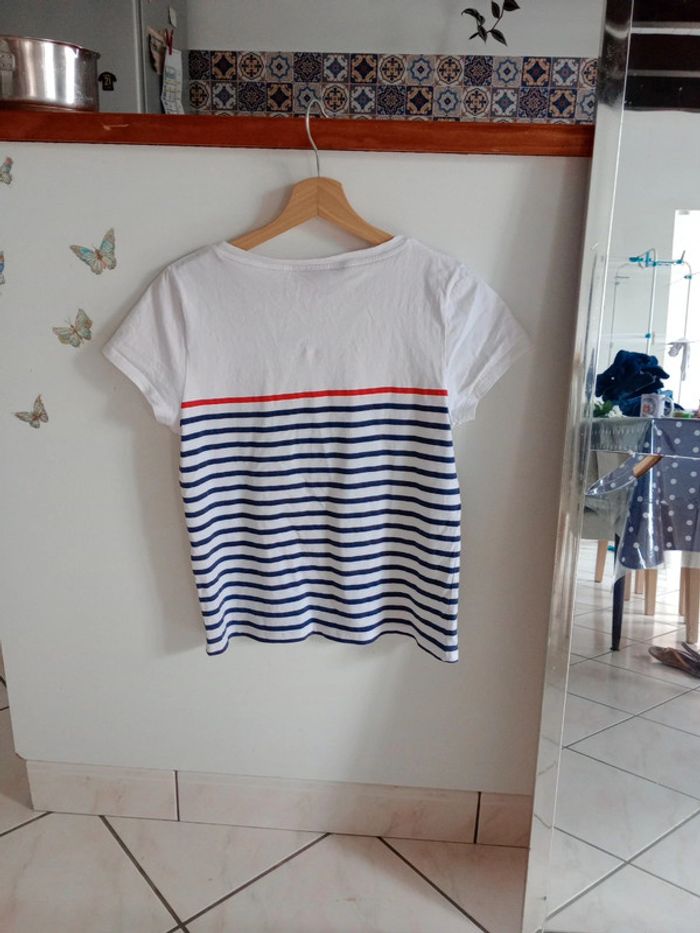 T-shirt femme s rayé Snoopy c85 - photo numéro 9