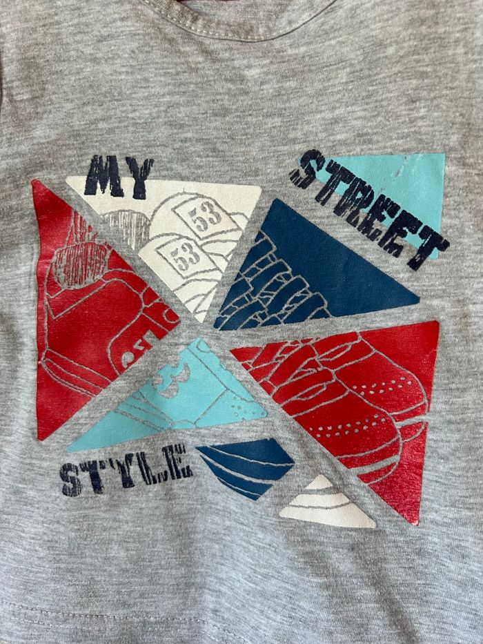 T-shirt gris sans manche 6 ans Tissaia - photo numéro 4