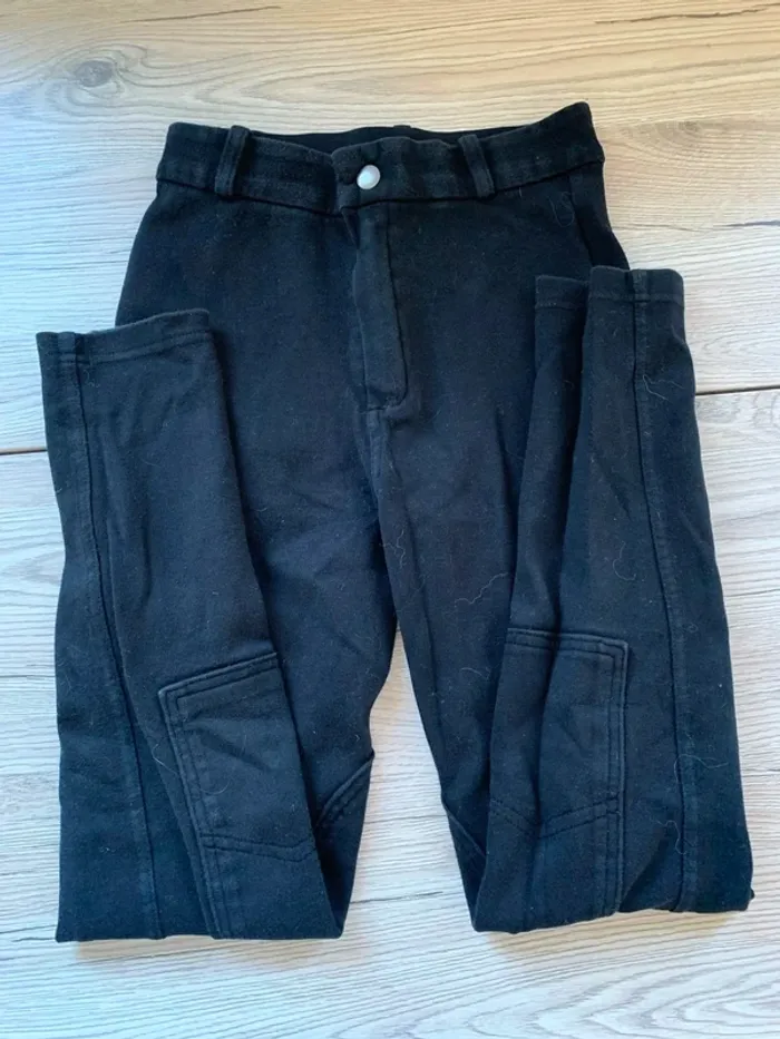 Pantalon d’équitation Fouganza – Taille 12 ans – Noir - photo numéro 2