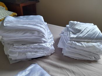 Lot de nappes blanches