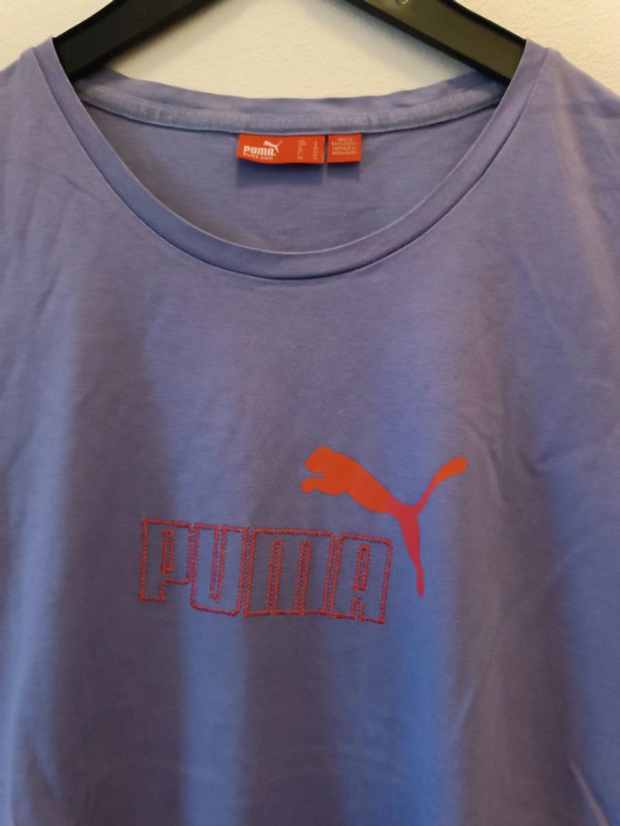 T-shirt PUMA violet - neuf - taille S/M - photo numéro 3