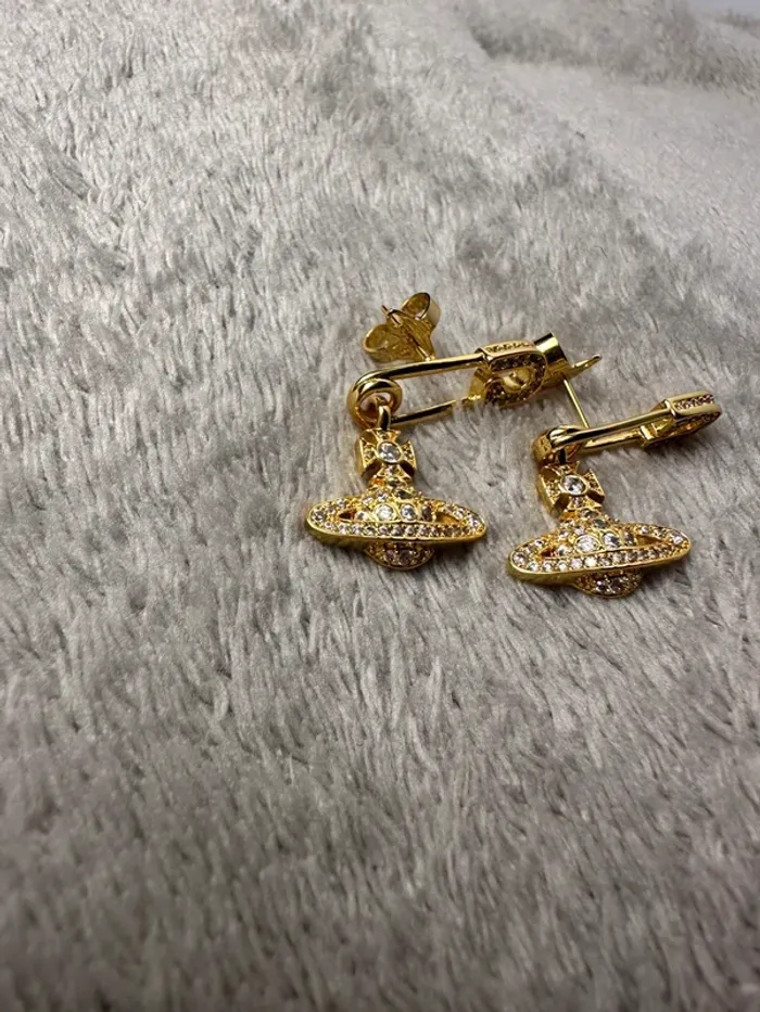 Boucles d’oreilles vivienne westwood or - photo numéro 2