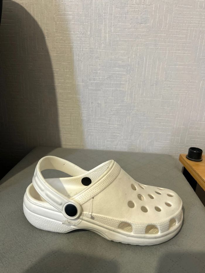 Sabots Crocs blanc Teddy Smith demi pointure 37.5 taille 6