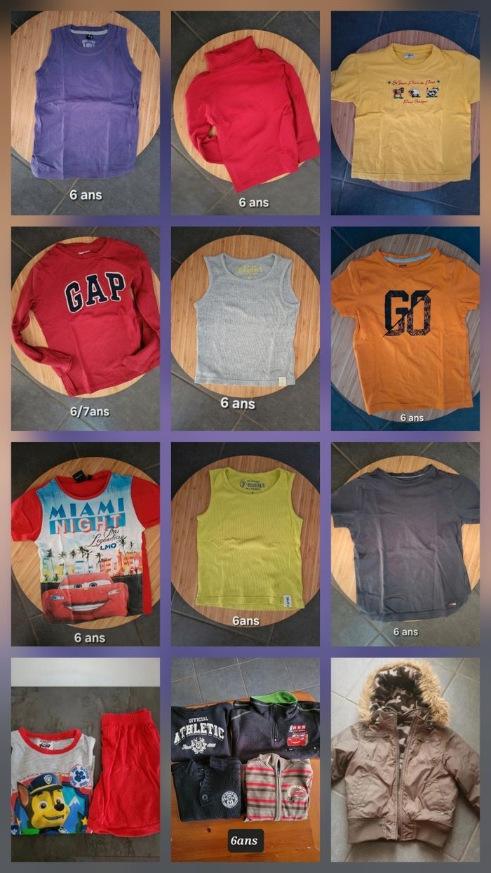 Lot divers vêtements 6ans