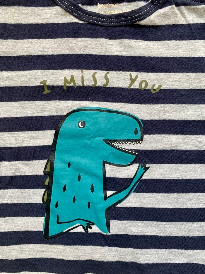 T shirt bout’ chou coton bio 9 mois - photo numéro 3