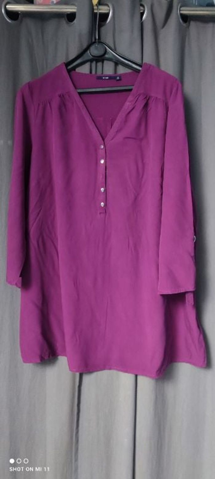 Jolie blouse violette T48
