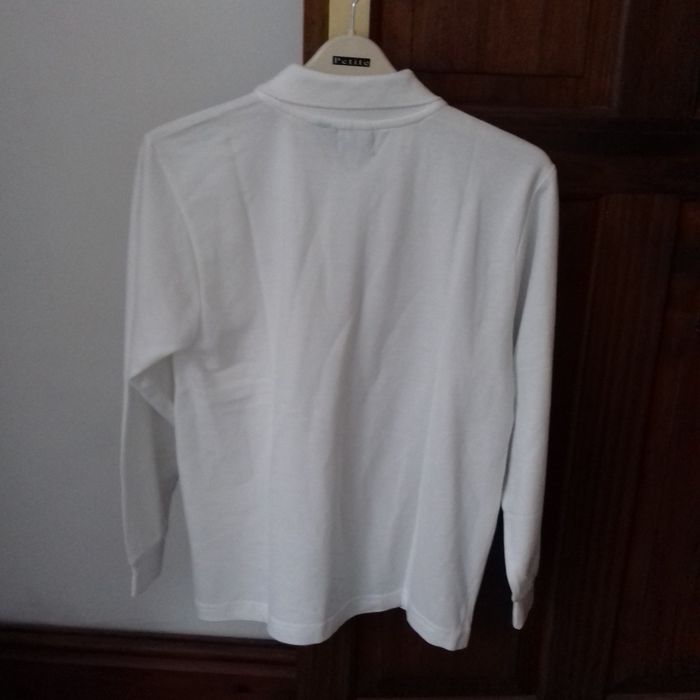 Polo blanc manches longues - Canamas pour Tobogan - T.10ans - Neuf - photo numéro 2