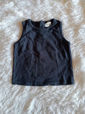 2€ Débardeur bleu marine T. 12 mois TAO