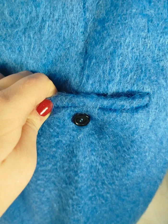 Jupe en laine bleu ciel MaxMara T40 - photo numéro 5