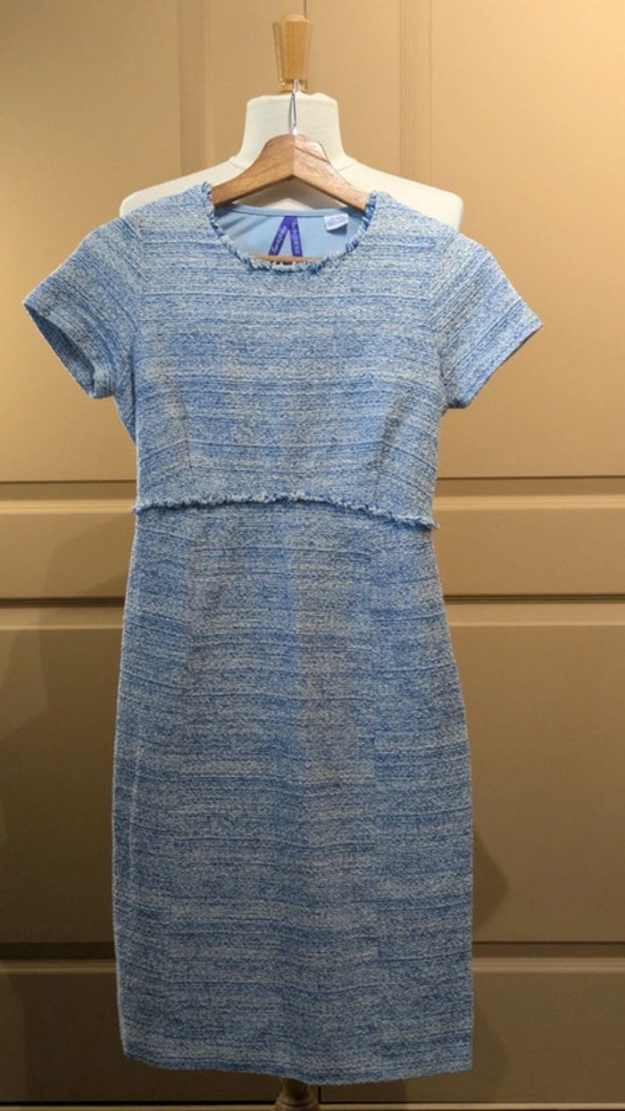 Robe maternité work en tweed - photo numéro 3