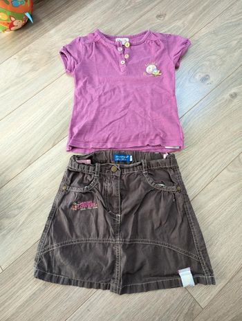 Ensemble jupe+tee-shirt 4 ans la compagnie des petits