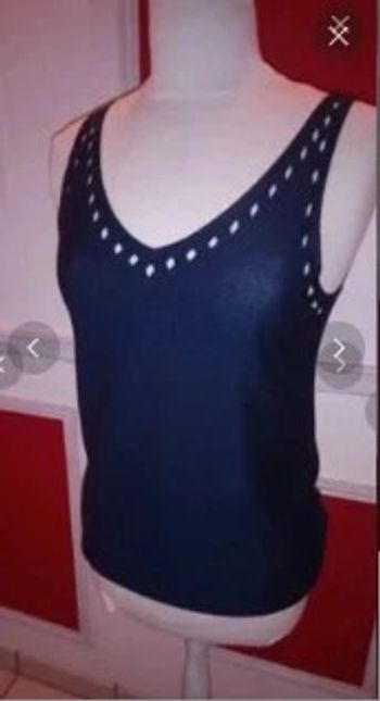 Débardeur bleu marine promod neuf t 36