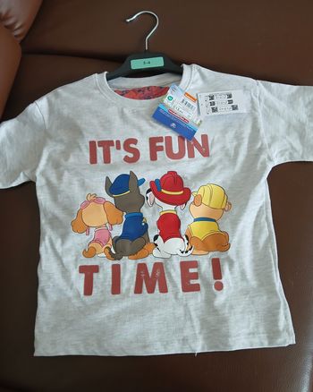 ensemble pyjamas short garcon pat patrouille disney 104 cm 3/4 cm
