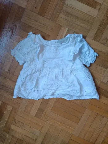 Chemise brodée blanche Primark 3mois 62cm