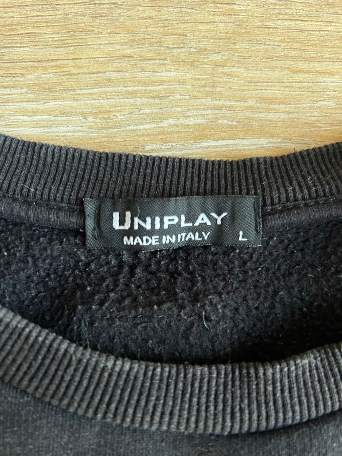 Sweat Uniplay “ICONS” noir made in Italy - photo numéro 2