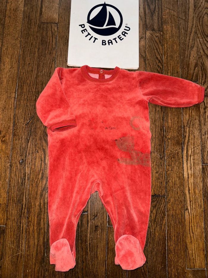 Pyjama velour petit bateau 6 mois