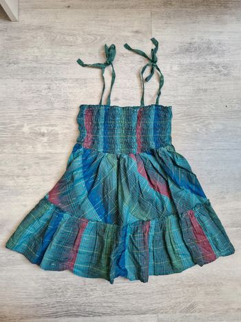 Top bretelles à nouer Nafnaf 34 poitrine smockée