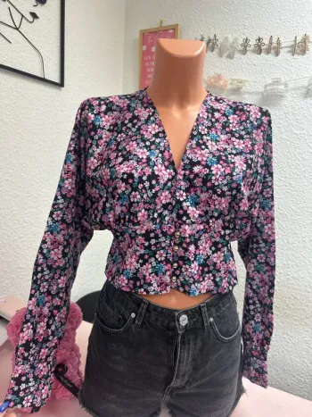 Blouse fleurie taille unique