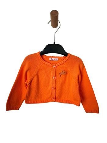 Boléro / gilet court orange clair - DPAM 6 mois (68cm)