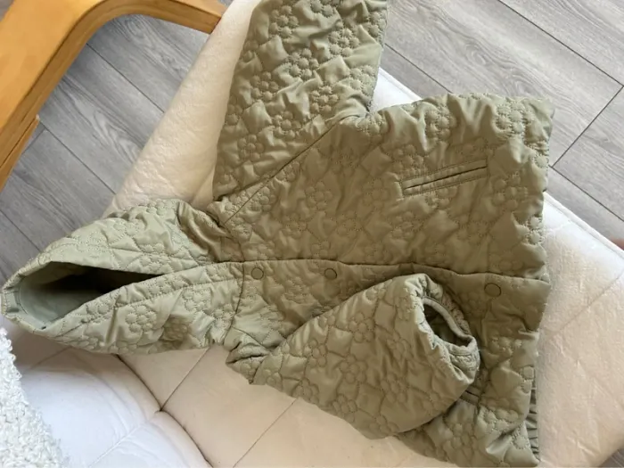 Veste kaki mi saison floral - photo numéro 6