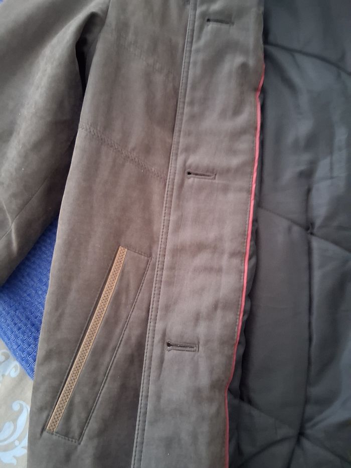 Caban  matelassé  extérieur  suedine - photo numéro 3