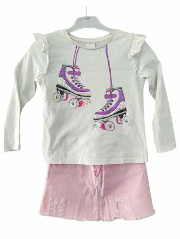 5 ans fille ensemble teeshirt palomino et jupe Zara