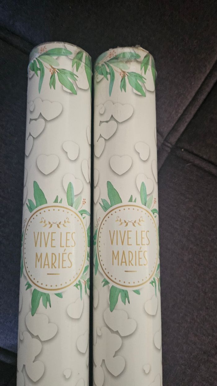 Canon à confettis Vive les Mariés - photo numéro 4