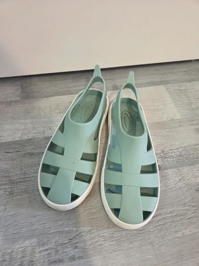 Sandales boatilus enfant vert