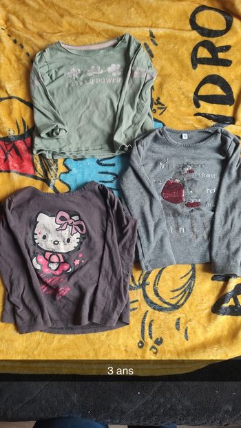 T-shirt manches longues 3 ans 