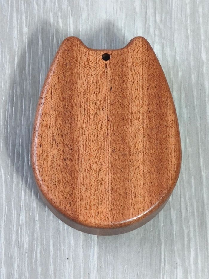 Instrument de musique Kalimba en bois 8 touches en tête de chat - photo numéro 3