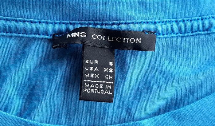 T.shirt femme bleu Mango S - photo numéro 3