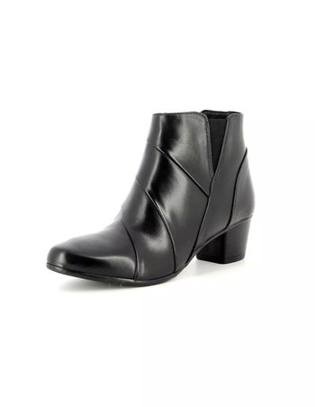 Bottines Atelier Mégis élégante Noir Cuir Véritable Intérieur Fourré Taille 39