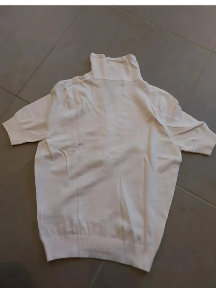 Pull mi saison blanc rosé T36 - photo numéro 5