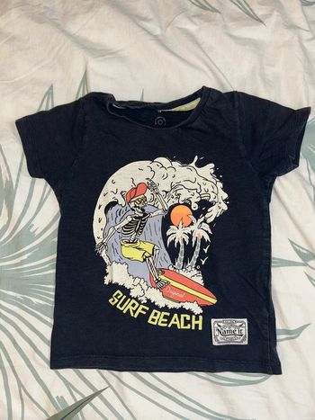 T-shirt squelette surf name it