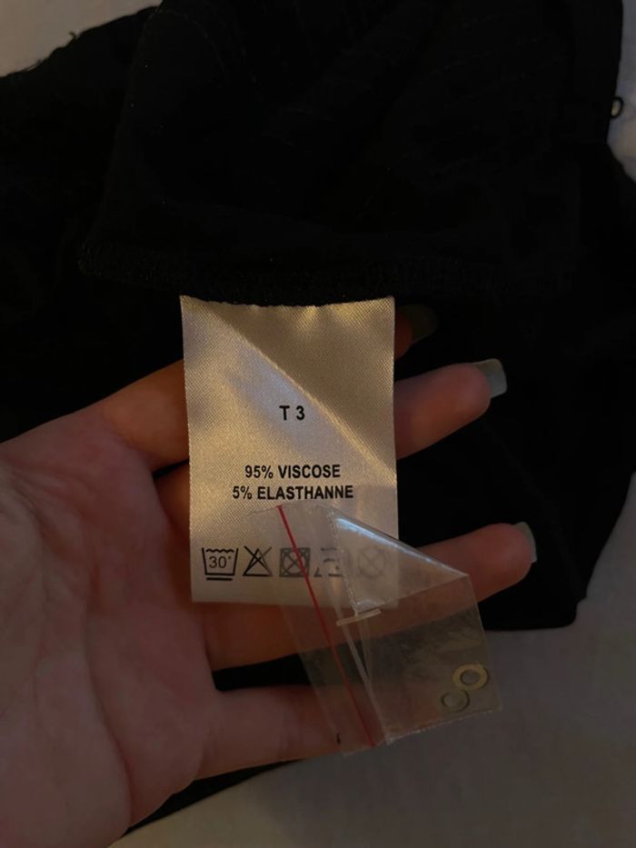 T-shirt noir à sequins Christine Laure - photo numéro 4