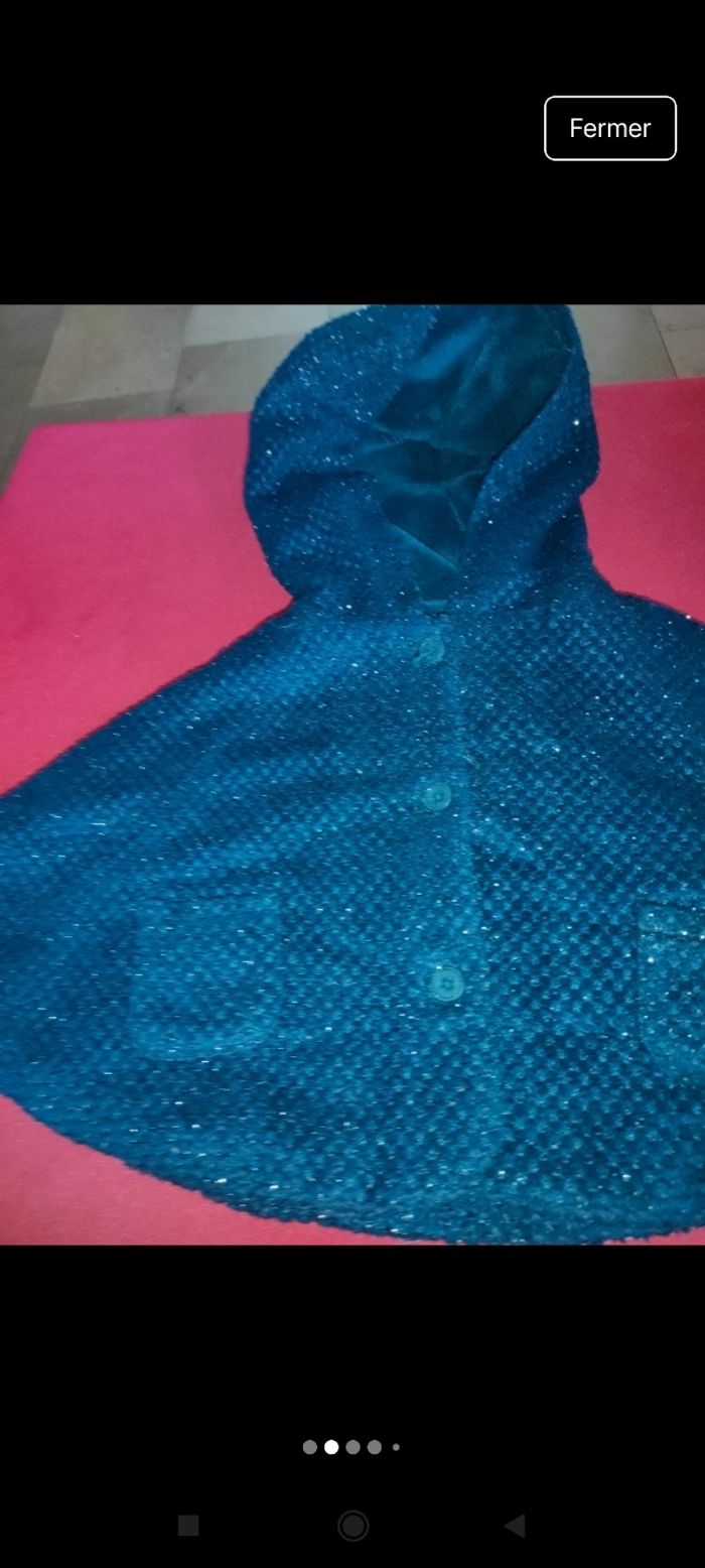 Très beau poncho fille e49 - photo numéro 2