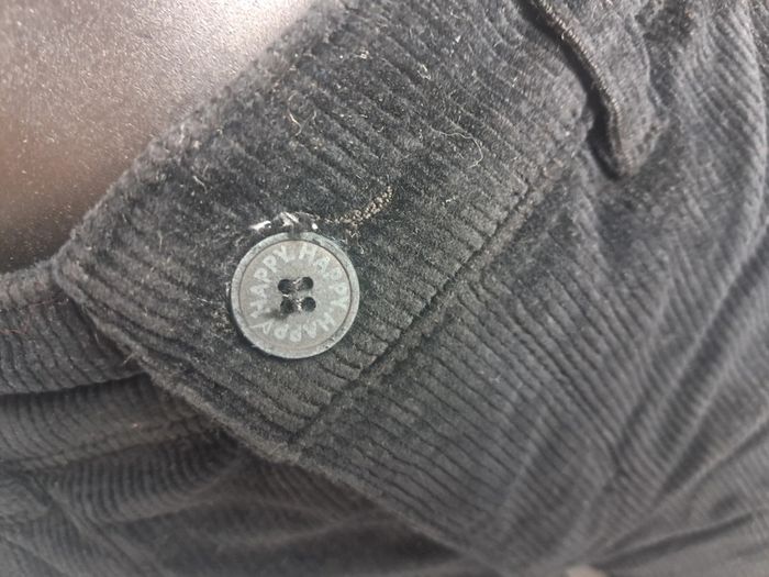 Happy pantalon velour noir pat d eph T. 36 en tbe - photo numéro 5