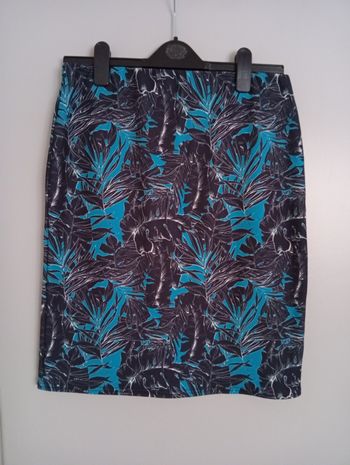 Jupe à motifs bleus t38/40