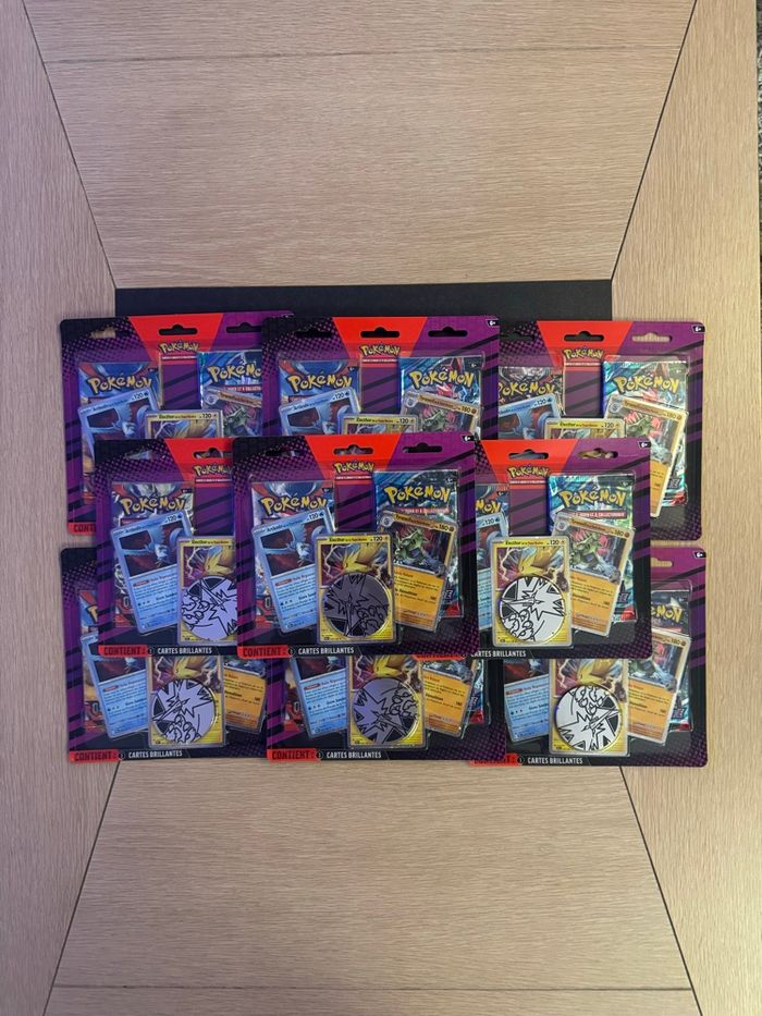 Pokémon Lot 9 Duopack Flammes Obsidiennes EV03/Mascarade Crépusculaire Écarlate Violet  Neuf Français