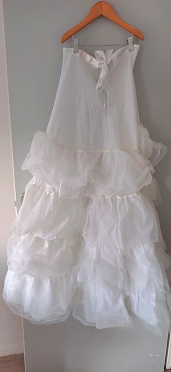 Jupon volumeuse  blanc