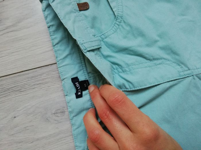 8 ans pantalon kiabi vert d'eau motif gauffré, - photo numéro 3